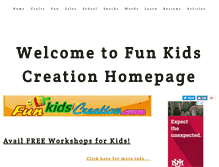 Tablet Screenshot of funkidscreation.com